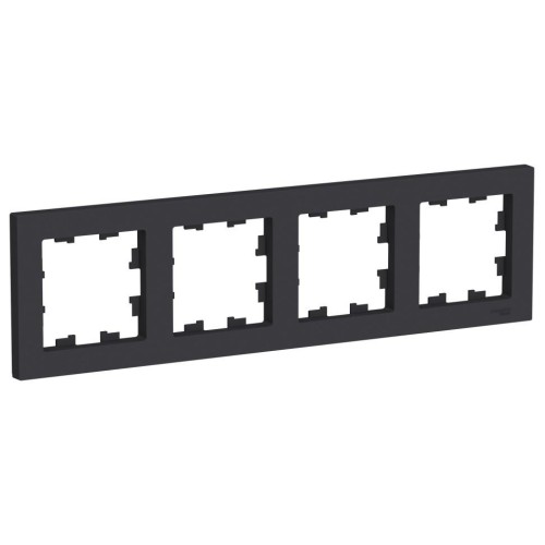 ATLASDESIGN 4-постовая РАМКА, универсальная, КАРБОН, ATN001004