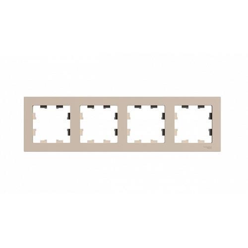 ATLASDESIGN 4-постовая РАМКА, универсальная, ПЕСОЧНЫЙ, ATN001204