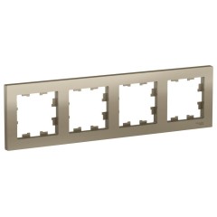 ATLASDESIGN 4-постовая РАМКА, универсальная, ШАМПАНЬ, ATN000504