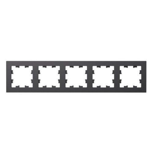 ATLASDESIGN 5-постовая РАМКА, универсальная, БАЗАЛЬТ, ATN001405