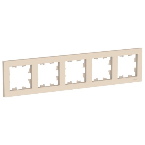 ATLASDESIGN 5-постовая РАМКА, универсальная, БЕЖЕВЫЙ, ATN000205