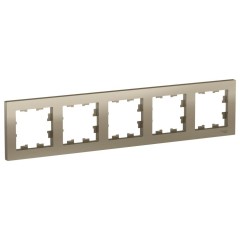 ATLASDESIGN 5-постовая РАМКА, универсальная, ШАМПАНЬ, ATN000505