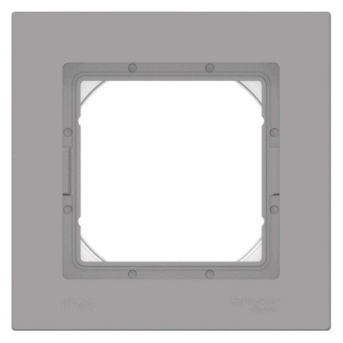 ATLASDESIGN AQUA 1-постовая РАМКА IP44, АЛЮМИНИЙ, ATN440301