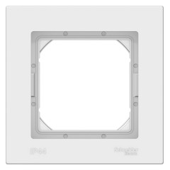 ATLASDESIGN AQUA 1-постовая РАМКА IP44, БЕЛЫЙ, ATN440101