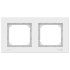 ATLASDESIGN AQUA 2-постовая РАМКА IP44, БЕЛЫЙ, ATN440102