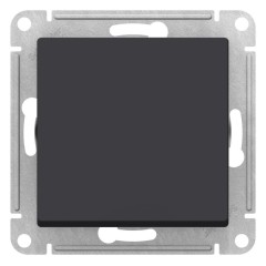 ATLASDESIGN AQUA Переключатель 1-клав. IP44, сх.6, 10АХ, карбон, ATN441061