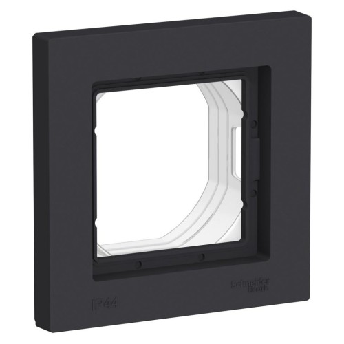 ATLASDESIGN AQUA Рамка IP44 1-постовая , карбон, ATN441001