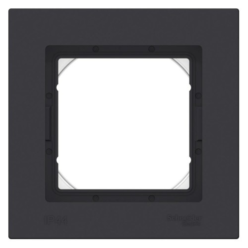 ATLASDESIGN AQUA Рамка IP44 1-постовая , карбон, ATN441001