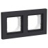 ATLASDESIGN AQUA Рамка IP44 2-постовая , карбон, ATN441002