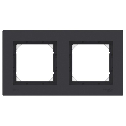 ATLASDESIGN AQUA Рамка IP44 2-постовая , карбон, ATN441002