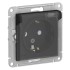 ATLASDESIGN AQUA розетка с заземлением  со шторк с крышк., 16А, IP44, карбон, ATN441046