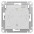 ATLASDESIGN AQUA РОЗЕТКА с заземлением  со шторками с крышкой, 16А, IP44, механизм, БЕЛЫЙ, ATN440146
