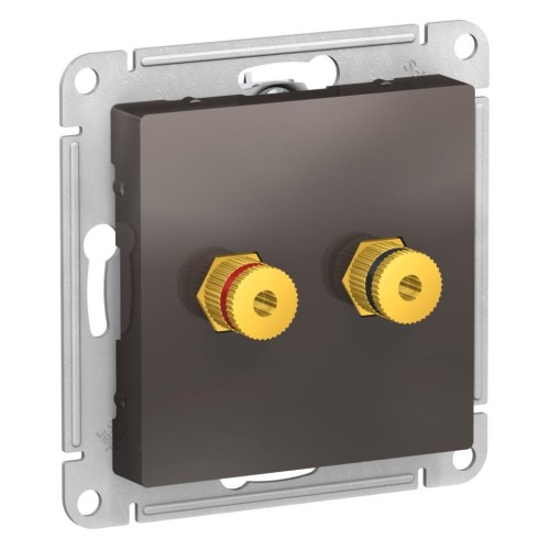 ATLASDESIGN АУДИОРОЗЕТКА двухместная, МОККО, ATN000687