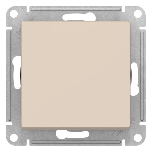 ATLASDESIGN Нажимная КНОПКА, сх.1, 10АХ, механизм, БЕЖЕВЫЙ, ATN000215