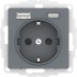 ATLASDESIGN РОЗЕТКА 16А c 2 USB A+C, 5В/2,4А/3,0А, 2х5В/1,5А, механизм, ГРИФЕЛЬ, ATN000732