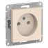 ATLASDESIGN РОЗЕТКА без заземления, 16А, механизм, БЕЖЕВЫЙ, ATN000241