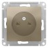 ATLASDESIGN РОЗЕТКА без заземления, 16А, механизм, ШАМПАНЬ, ATN000541