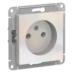 ATLASDESIGN РОЗЕТКА без заземления, 16А, механизм, ЖЕМЧУГ, ATN000441