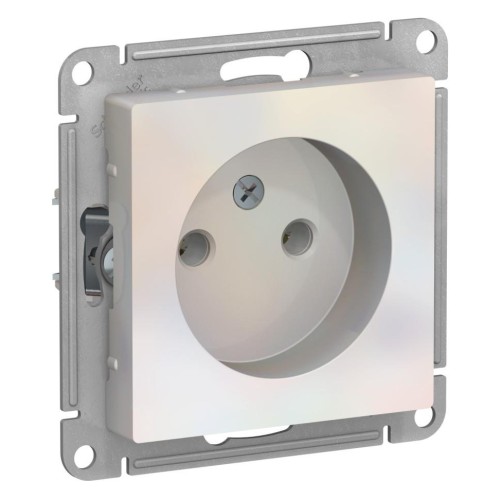 ATLASDESIGN РОЗЕТКА без заземления, 16А, механизм, ЖЕМЧУГ, ATN000441