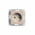 ATLASDESIGN РОЗЕТКА без заземления без шторок, 16А, механизм, ПЕСОЧНЫЙ, ATN001241