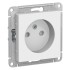 ATLASDESIGN РОЗЕТКА без заземления со шторками, 16А, механизм, ЛОТОС, ATN001349