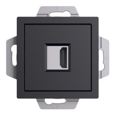 ATLASDESIGN РОЗЕТКА HDMI, механизм, КАРБОН, ATN001080