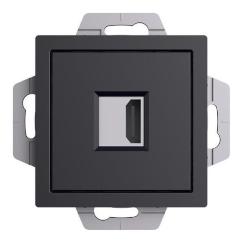 ATLASDESIGN РОЗЕТКА HDMI, механизм, КАРБОН, ATN001080