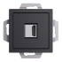 ATLASDESIGN РОЗЕТКА HDMI, механизм, КАРБОН, ATN001080