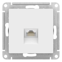 ATLASDESIGN РОЗЕТКА компьютерная RJ45, кат. 6A, механизм, ЛОТОС, ATN001386