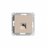ATLASDESIGN РОЗЕТКА компьютерная RJ45, кат. 6A, механизм, ПЕСОЧНЫЙ, ATN001286