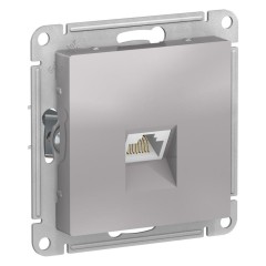 ATLASDESIGN РОЗЕТКА компьютерная RJ45, механизм, АЛЮМИНИЙ, ATN000383