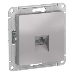 ATLASDESIGN РОЗЕТКА компьютерная RJ45, механизм, АЛЮМИНИЙ, ATN000383