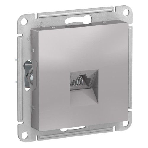 ATLASDESIGN РОЗЕТКА компьютерная RJ45, механизм, АЛЮМИНИЙ, ATN000383