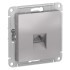 ATLASDESIGN РОЗЕТКА компьютерная RJ45, механизм, АЛЮМИНИЙ, ATN000383