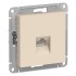 ATLASDESIGN РОЗЕТКА компьютерная RJ45, механизм, БЕЖЕВЫЙ, ATN000283