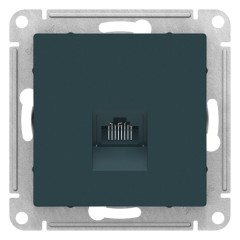 ATLASDESIGN РОЗЕТКА компьютерная RJ45, механизм, ИЗУМРУД, ATN000883