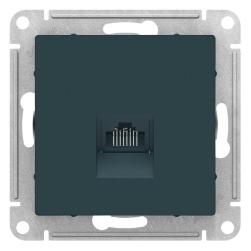 ATLASDESIGN РОЗЕТКА компьютерная RJ45, механизм, ИЗУМРУД, ATN000883