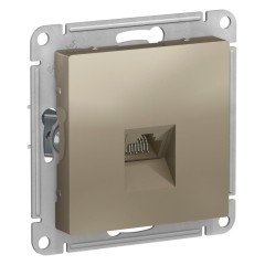 ATLASDESIGN РОЗЕТКА компьютерная RJ45, механизм, ШАМПАНЬ, ATN000583