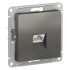 ATLASDESIGN РОЗЕТКА компьютерная RJ45, механизм, СТАЛЬ, ATN000983