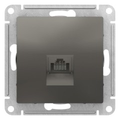 ATLASDESIGN РОЗЕТКА компьютерная RJ45, механизм, СТАЛЬ, ATN000983