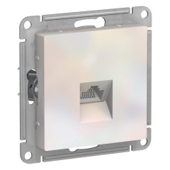 ATLASDESIGN РОЗЕТКА компьютерная RJ45, механизм, ЖЕМЧУГ, ATN000483