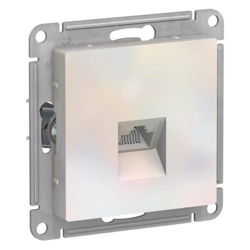 ATLASDESIGN РОЗЕТКА компьютерная RJ45, механизм, ЖЕМЧУГ, ATN000483
