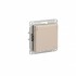 ATLASDESIGN РОЗЕТКА с заземл. со шторк. с крышкой, 16А, IP20, механизм, ПЕСОЧНЫЙ, ATN001246