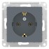 ATLASDESIGN РОЗЕТКА с заземлением, 16А, механизм, ГРИФЕЛЬ, ATN000743