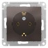 ATLASDESIGN РОЗЕТКА с заземлением, 16А, механизм, МОККО, ATN000643