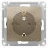 ATLASDESIGN РОЗЕТКА с заземлением, 16А, механизм, ШАМПАНЬ, ATN000543