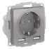 ATLASDESIGN SO + USB розетка A+A, 5В/2,4А, 2х5В/1,2А, алюминий, ATN000330