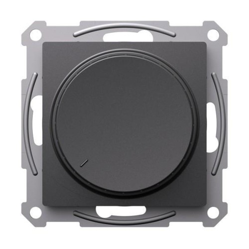 ATLASDESIGN СВЕТОРЕГУЛЯТОР (диммер) повор-нажим, LED, RC, 400Вт, мех., БАЗАЛЬТ, ATN001423