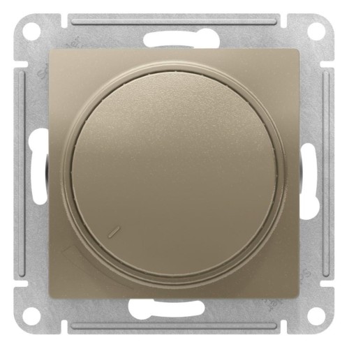 ATLASDESIGN СВЕТОРЕГУЛЯТОР (диммер) поворотно-нажимной, 630Вт, мех., ШАМПАНЬ, ATN000536