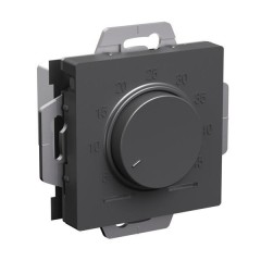 ATLASDESIGN ТЕРМОСТАТ электрон. теплого пола с датчиком, 10A, механизм, БАЗАЛЬТ, ATN001435